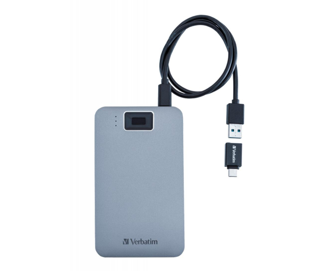 Verbatim Executive Fingerprint Secure 2TB USB C Space Grey - 1178184 - zdjęcie 2
